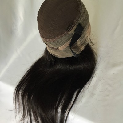 HOT ! cuticle aligned virgin human hair 24inch 130%  straight 360 lace wig