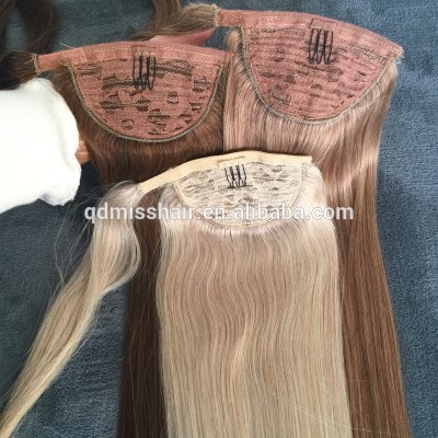 Manufacturer Price Human Hair Curly Weave Ponytail