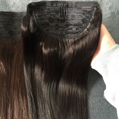 Factory Price Human Hair black women clip ponytails